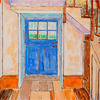 Henry Niese, Blue Door, detail