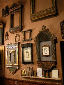 Gold Leaf Studio frames on display